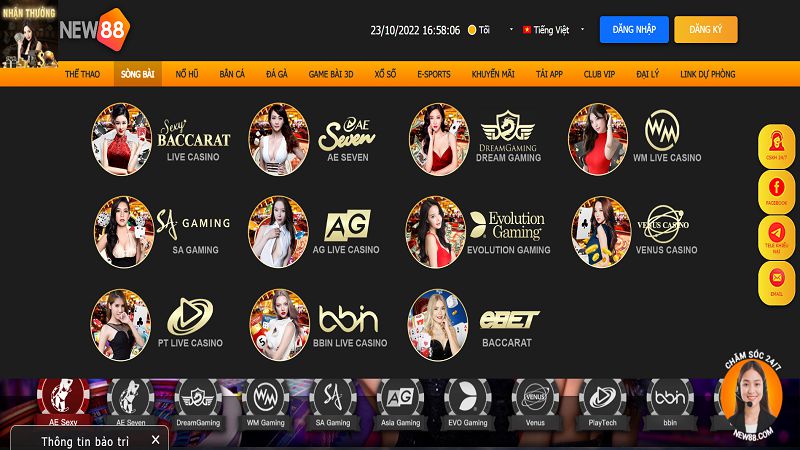 Casino New88 hấp dẫn cược thủ mọi nơi