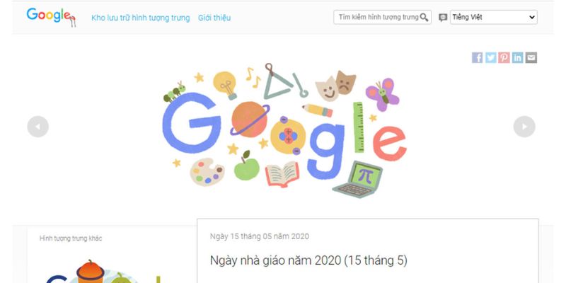 Top 5 trò chơi phổ biến về hình tượng trưng của google