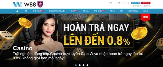 Ưu điểm lớn tiếp theo của W88 là giao diện trang web và ứng dụng di động của W88 được thiết kế rất thân thiện và dễ sử dụng.